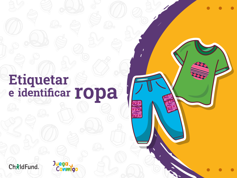 Juego de etiquetar e identificar la ropa